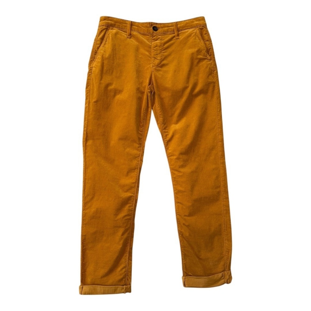 AG Adriano Goldschmied The Caden Tailored Trouser Corduroy Sunbaked Gold Size 4